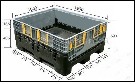 折疊式塑料卡板箱JS-1210C